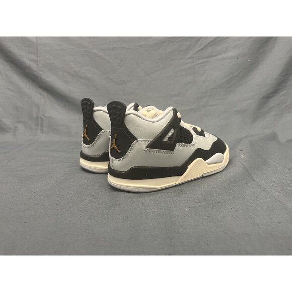 Nike Toddlers Jordan 4 Retro (TD) Sneakers Silver Black Size 9 NEW NO BOX! - Picture 7 of 9